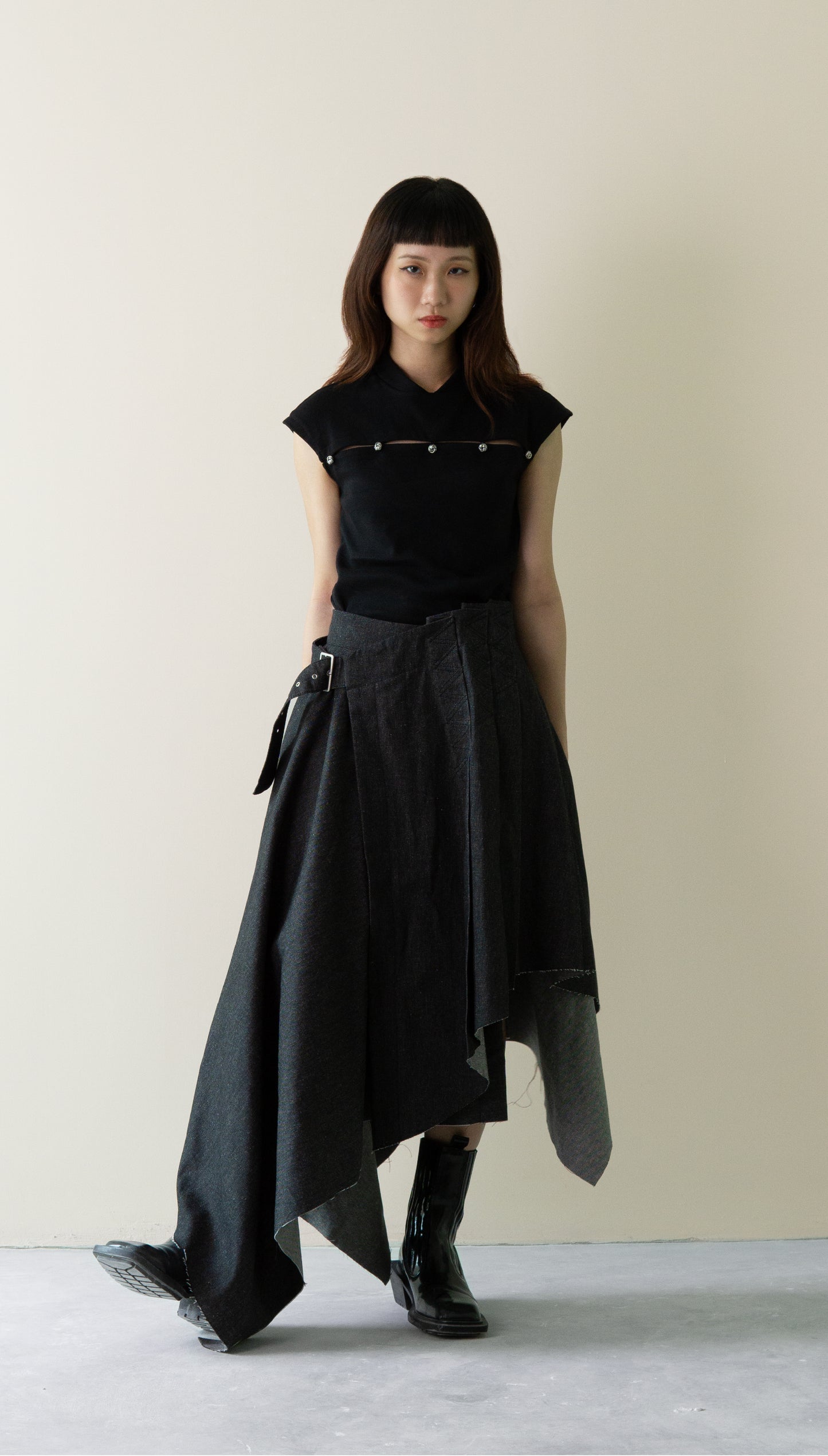 O Cascade Denim Skirt